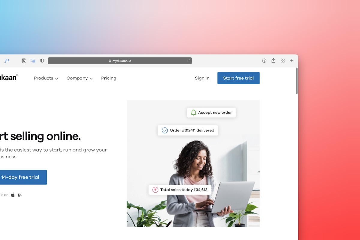 On-brand overdue invoice reminder draft — email UI